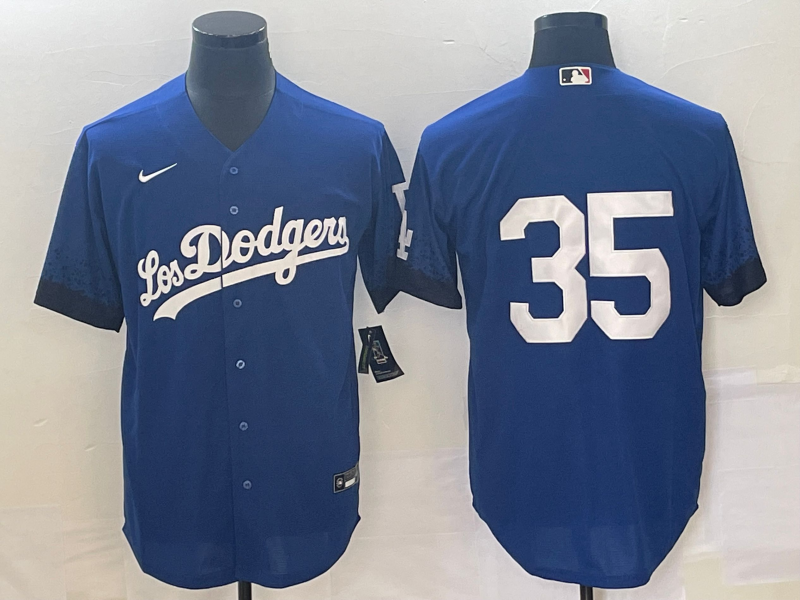 Men's Los Angeles Dodgers #35 Cody Bellinger Royal City Connect Cool Base Stitched Baseball Jersey Men's Los Angeles Dodgers #35 Cody Bellinger Royal City Connect Cool Base Stitched Baseball Jersey